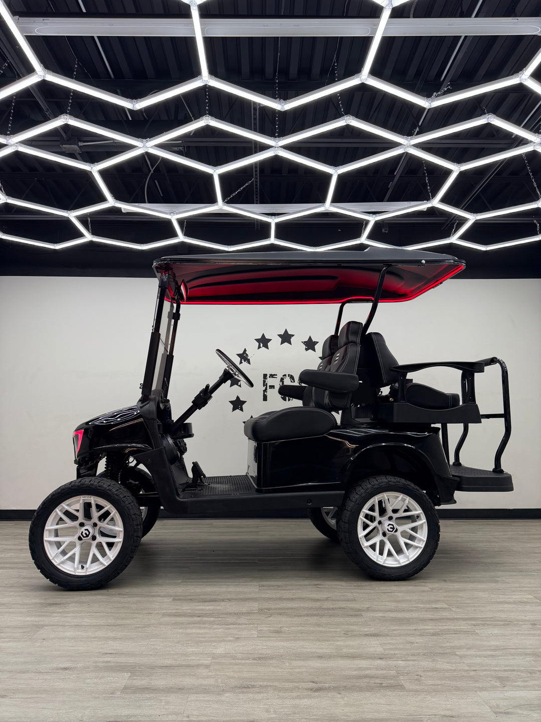 2019 EZGO RXV 4 Passenger Electric Lifted