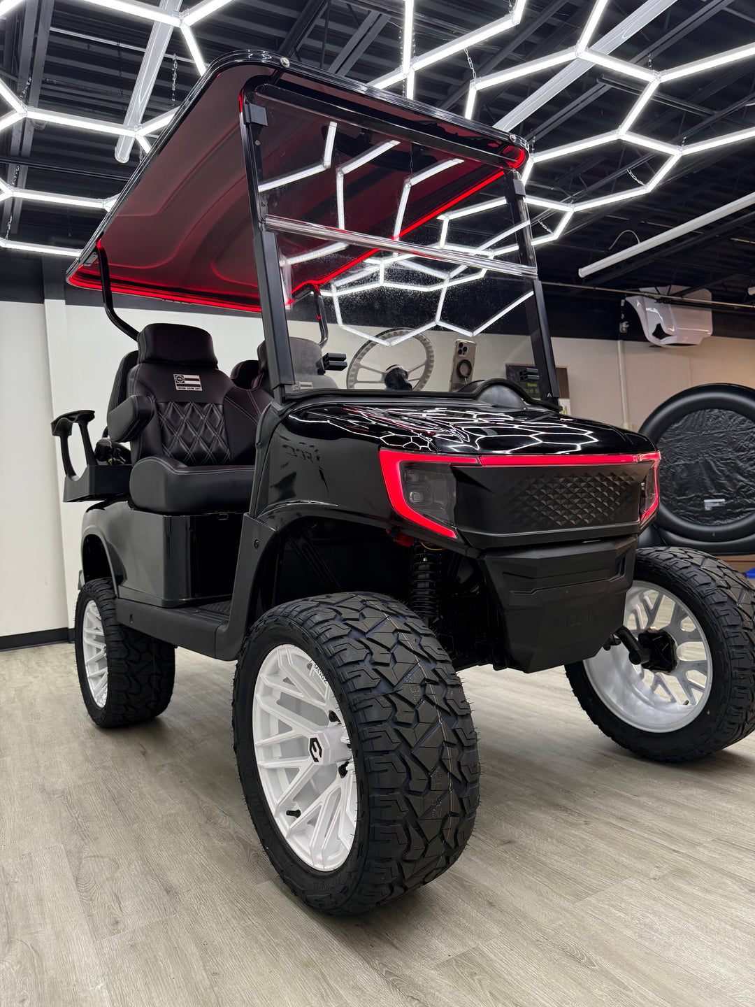2019 EZGO RXV 4 Passenger Electric Lifted