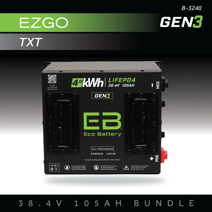 38V 105AH Battery Bundle / EZGO TXT