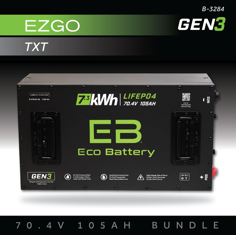 70V 105AH Battery Bundle / EZGO TXT