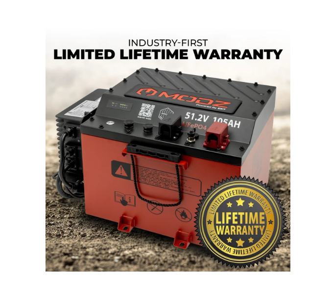 MODZ LITHIUM BUNDLE 51.2V 105Ah Nano Golf Cart Battery Bundle with Built-In Heater